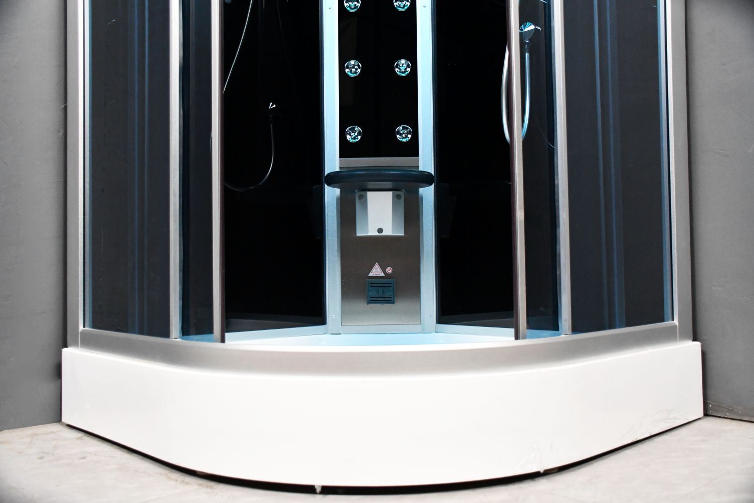 Platinum DZ901L Corner Steam Shower 42" x 42" x 87" - Find Your Bath