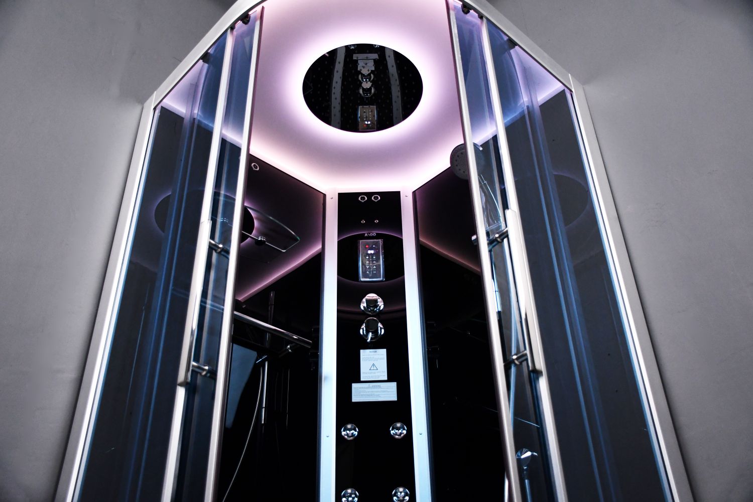 Platinum DZ901L Corner Steam Shower 42" x 42" x 87" - Find Your Bath