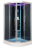 Platinum DZ901L Corner Steam Shower 42" x 42" x 87" - Find Your Bath