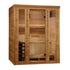 Golden Designs Traditional Steam Sauna | 3-Person "Andermatt" Edition w/ Pacific Clear Cedar | GDI-7030-01