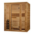 Golden Designs Traditional Steam Sauna | 3-Person "Andermatt" Edition w/ Pacific Clear Cedar | GDI-7030-01