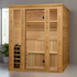 Golden Designs Traditional Steam Sauna | 5-Person" Engelberg" Edition w/ Pacific Premium Clear Cedar | GDI-7060-01