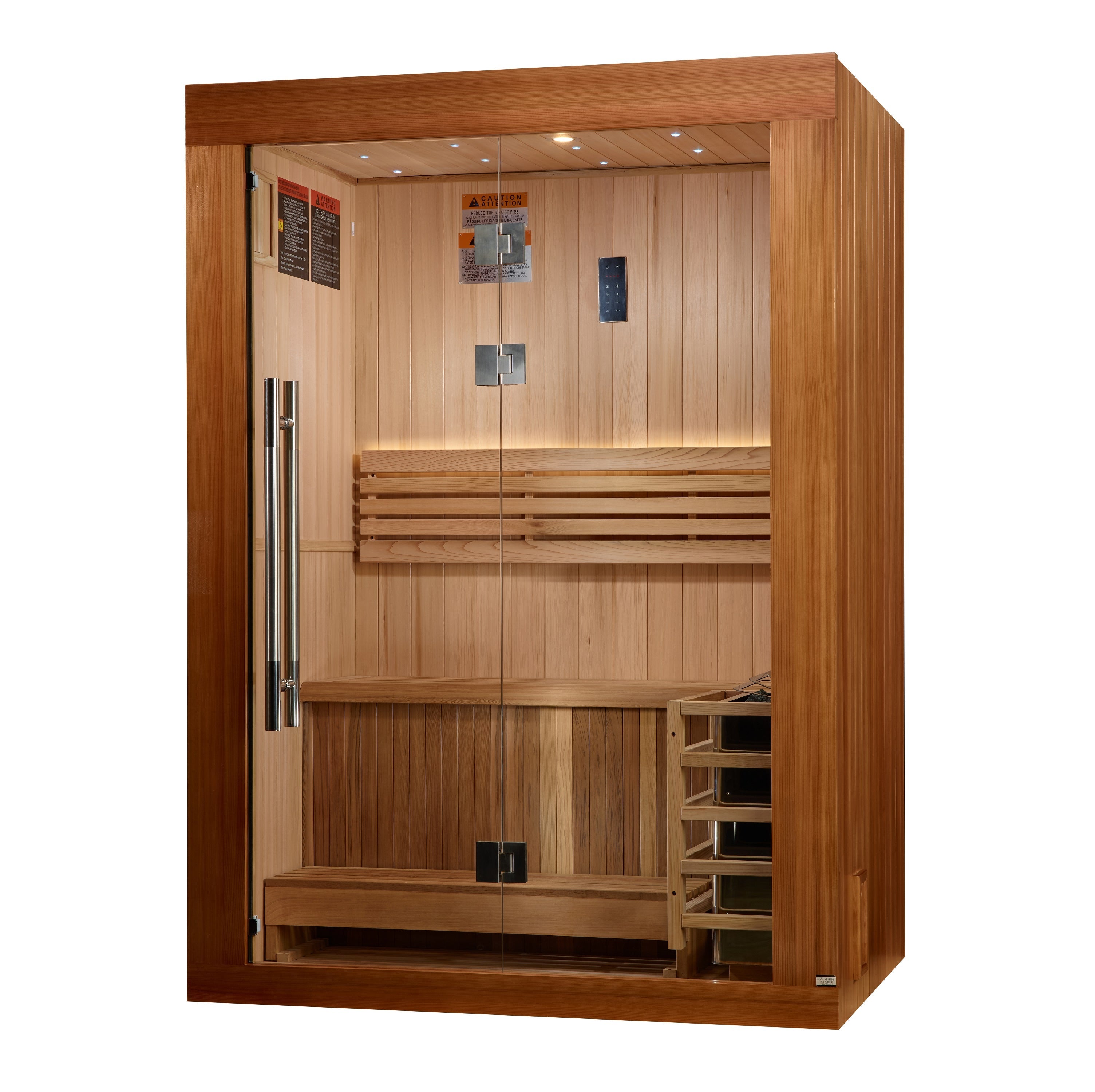 Golden Designs "Sundsvall" Edition 2-Person Traditional Steam Sauna w/ Red Cedar | GDI-7289-02