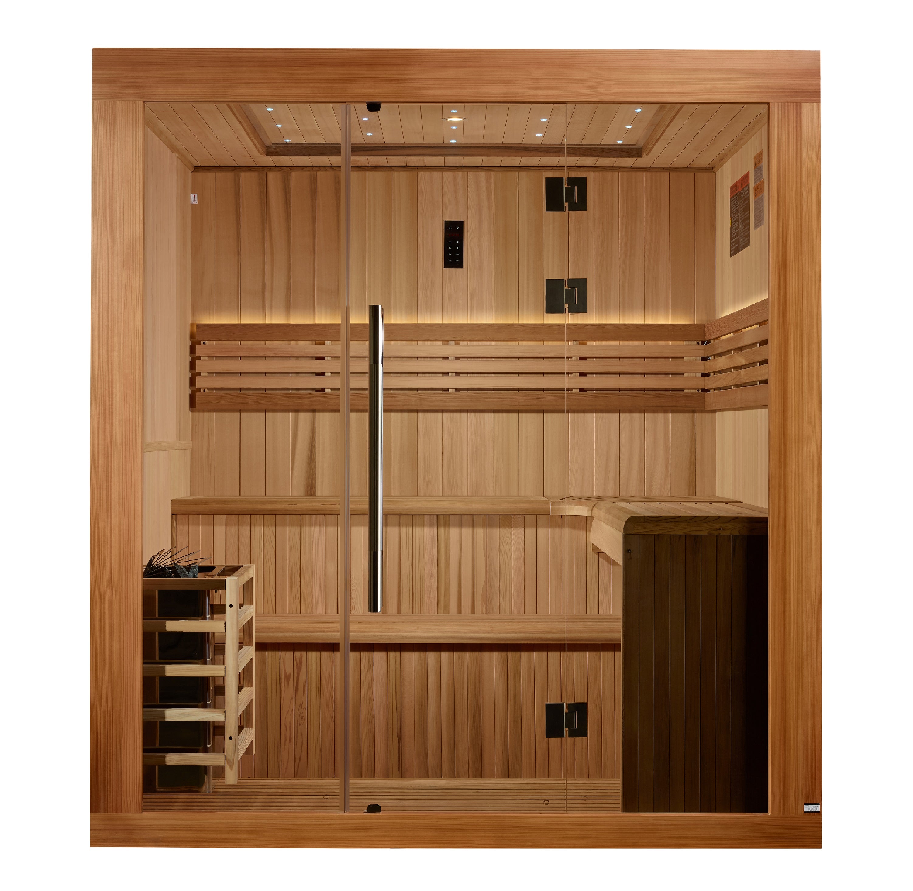 Golden Designs "Osla" Traditional Steam Sauna  6-Person w/ Canadian Red Cedar | GDI-7689-02