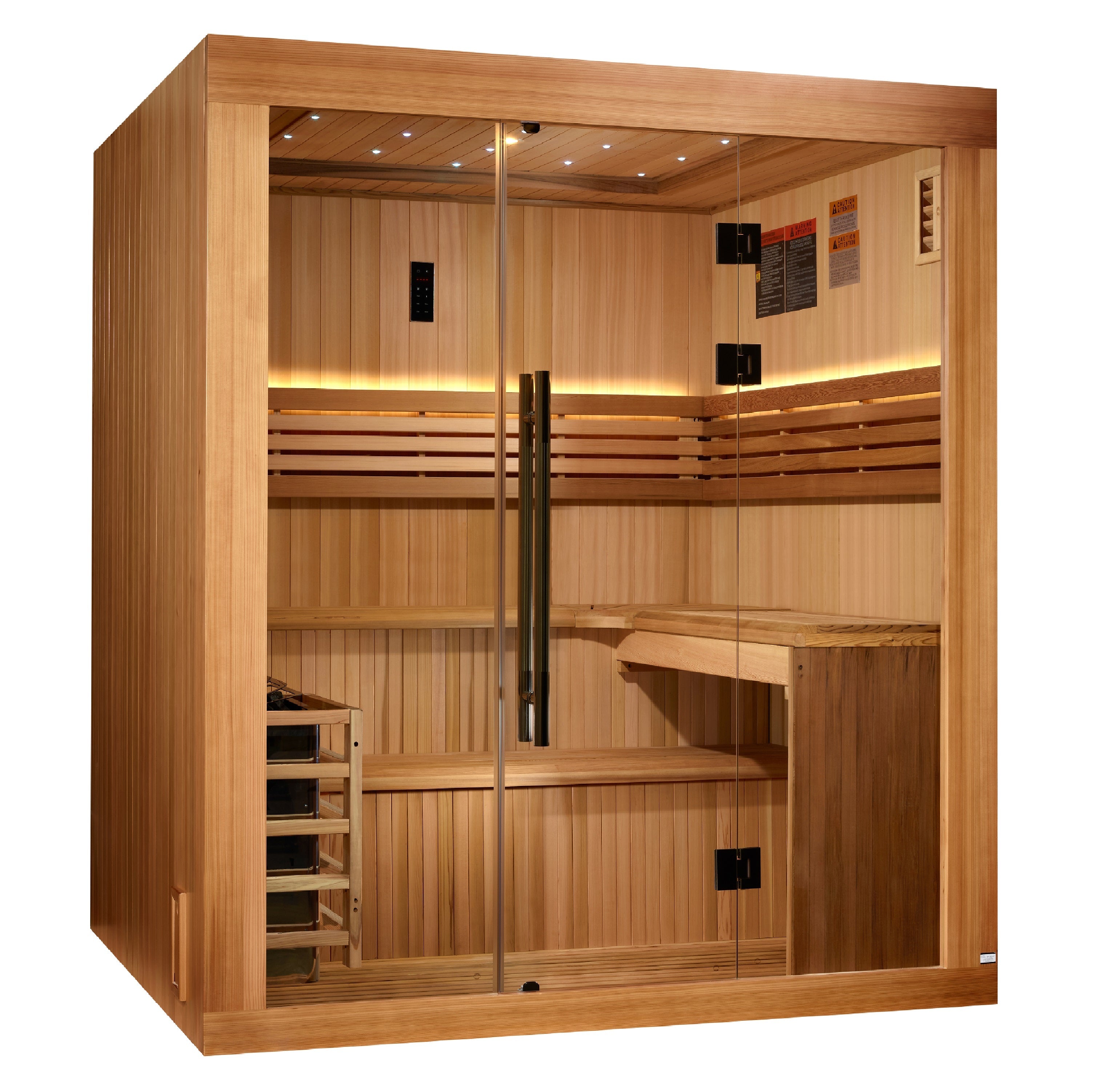 Golden Designs "Osla" Traditional Steam Sauna  6-Person w/ Canadian Red Cedar | GDI-7689-02