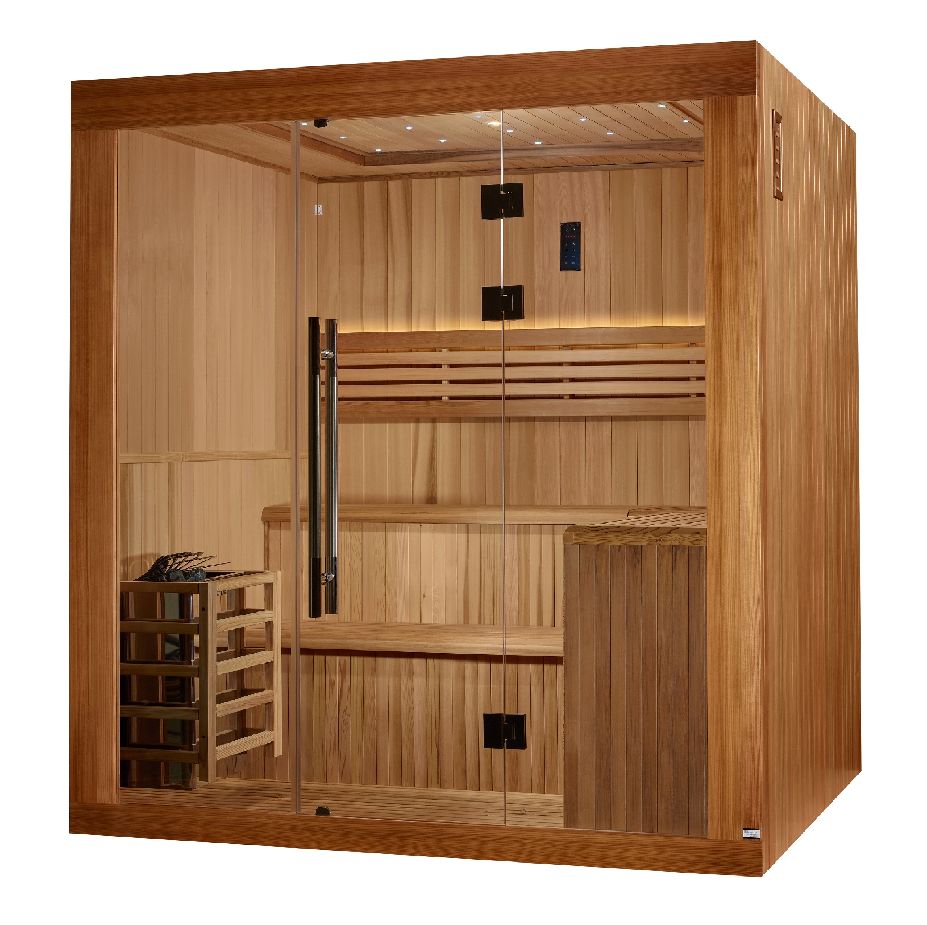 Golden Designs "Osla" Traditional Steam Sauna  6-Person w/ Canadian Red Cedar | GDI-7689-02