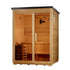 Golden Designs Outdoor Traditional Steam Sauna 3-Person w/ Canadian Hemlock | "Arlberg" GDI-8103-01