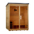 Golden Designs Outdoor Traditional Steam Sauna 3-Person w/ Canadian Hemlock | "Arlberg" GDI-8103-01