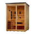 Golden Designs "Carinthia" 3-Person Full Spectrum Hybrid Outdoor Steam Sauna -  Canadian Hemlock GDI-8123-01