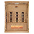 Buy online at Findyourbath.com-Golden Designs 3-Person Full Spectrum PureTech™ Near Zero EMF FAR Infrared Sauna w/ Himalayan Salt Bar & Hemlock | GDI-8030-02