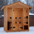 Golden Designs Traditional Full Spectrum Hybrid Outdoor Sauna  5-Person w/ Canadian Hemlock | "Gargellen" GDI-8125-01