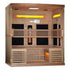 Golden Designs 6-Person Full Spectrum PureTech™ Near Zero EMF FAR Infrared Sauna w/ Himalayan Salt Bar & Hemlock | GDI-8260-01
