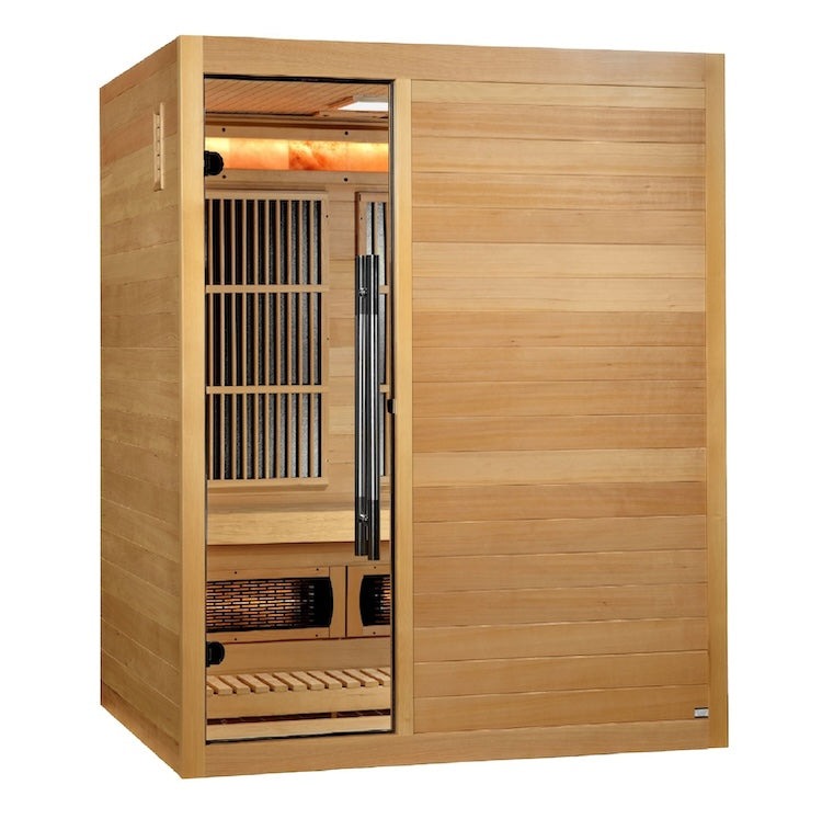 Golden Designs "Soria" Full Spectrum Hybrid Sauna (Traditional+Infrared) 3-Person | GDI-8330-01