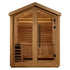 Golden Designs "Savonlinna" 6-Person Outdoor Traditional Sauna w/ Red Cedar - Black | GDI-8503-04