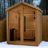 Golden Designs Traditional Steam Outdoor Sauna 3-Person w/ Galaxy Star Ceiling & Red Cedar Interior| "Savonlinna" GDI-8503-01