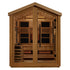 Golden Designs Loviisa 3-Person Outdoor-Indoor PureTech™ Hybrid Full Spectrum Sauna (GDI-8523-01) - Canadian Red Cedar Interior