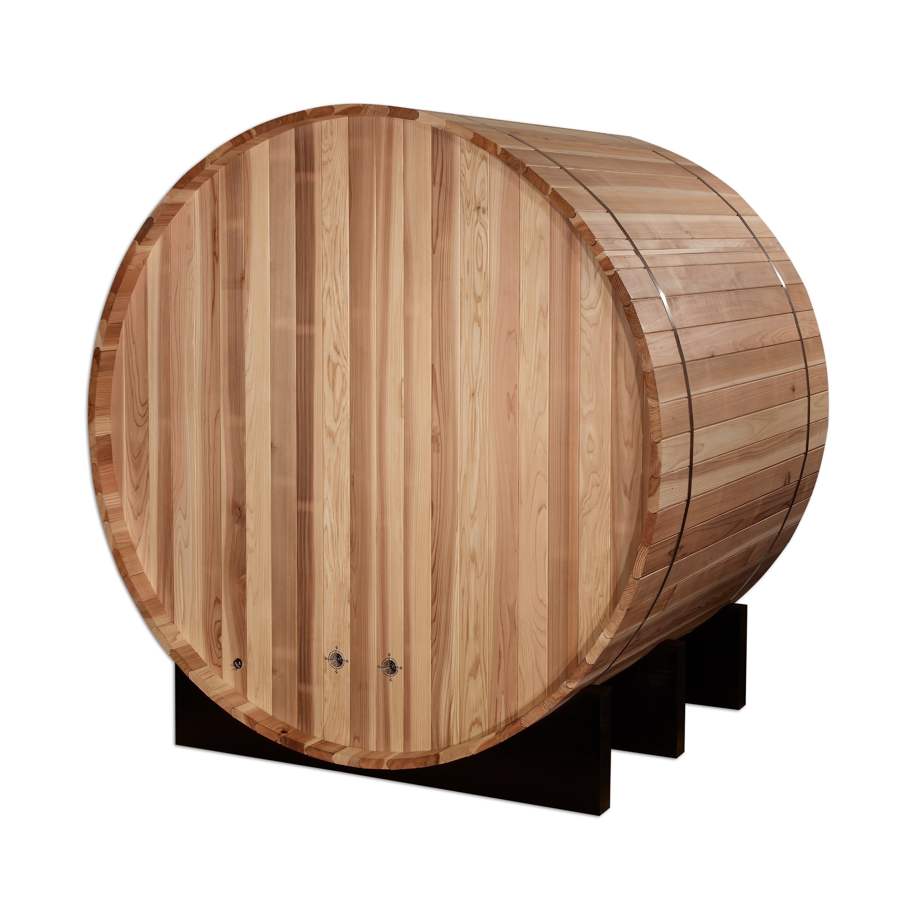 Golden Designs "St. Moritz" 2-Person Outdoor Barrel Traditional Steam Sauna -  Pacific Cedar