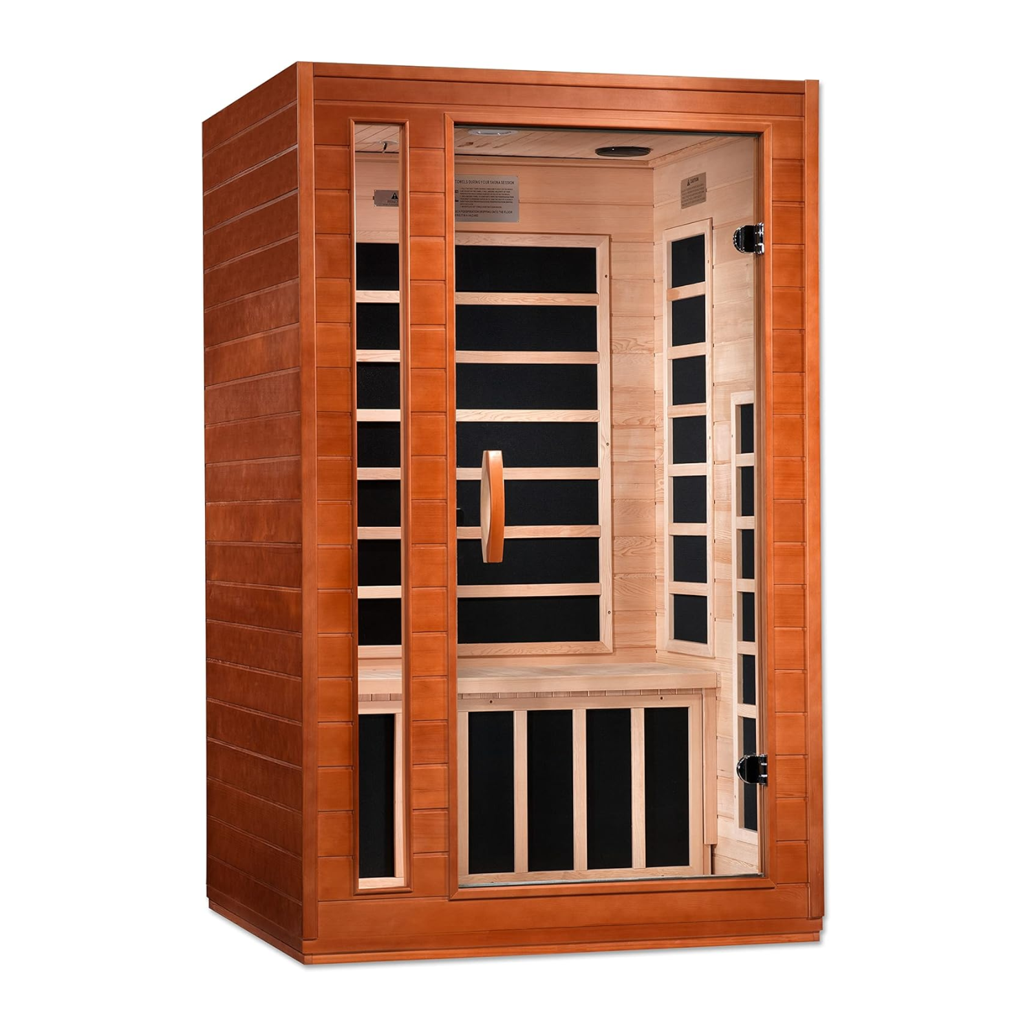 Golden Designs Dynamic "Cardoba Elite" 2-person Ultra Low EMF FAR Infrared Sauna w/ Hemlock | DYN-6203-01 Elite