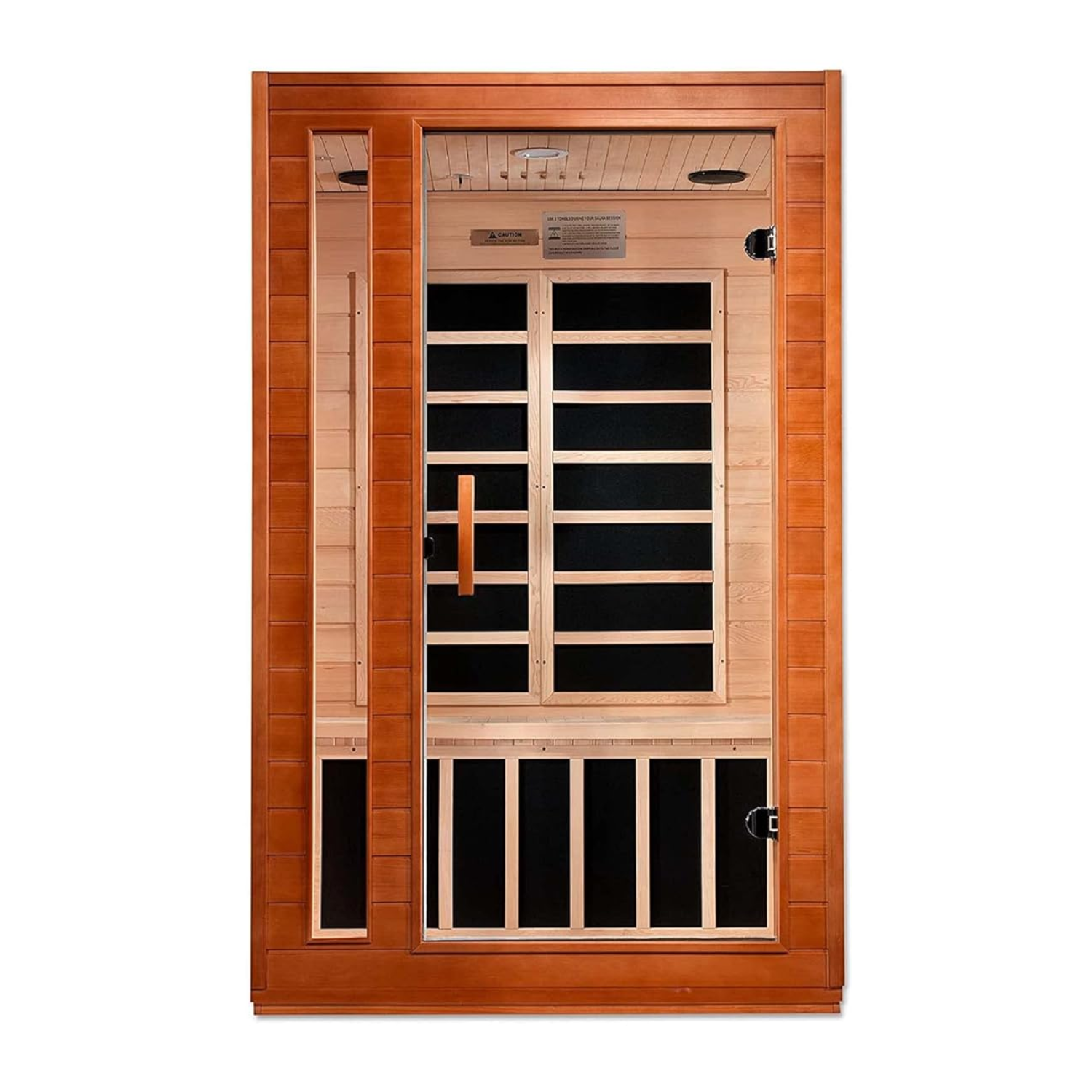 Golden Designs Dynamic "Cardoba" 2-person Low EMF FAR Infrared Sauna w/ Hemlock | DYN-6203-01