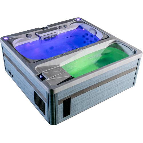 Marquis hot and cold spa combo with built in cold plunge and hot tub dual therapy system