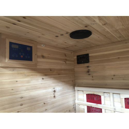 Sunray "Grandby" Infrared Outdoor Sauna | 3-Person w/ Hemlock - HL300D