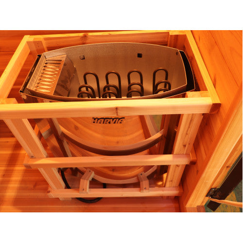 Sunray Seneca 3-Person Outdoor Traditional Sauna With Harvia Heater
