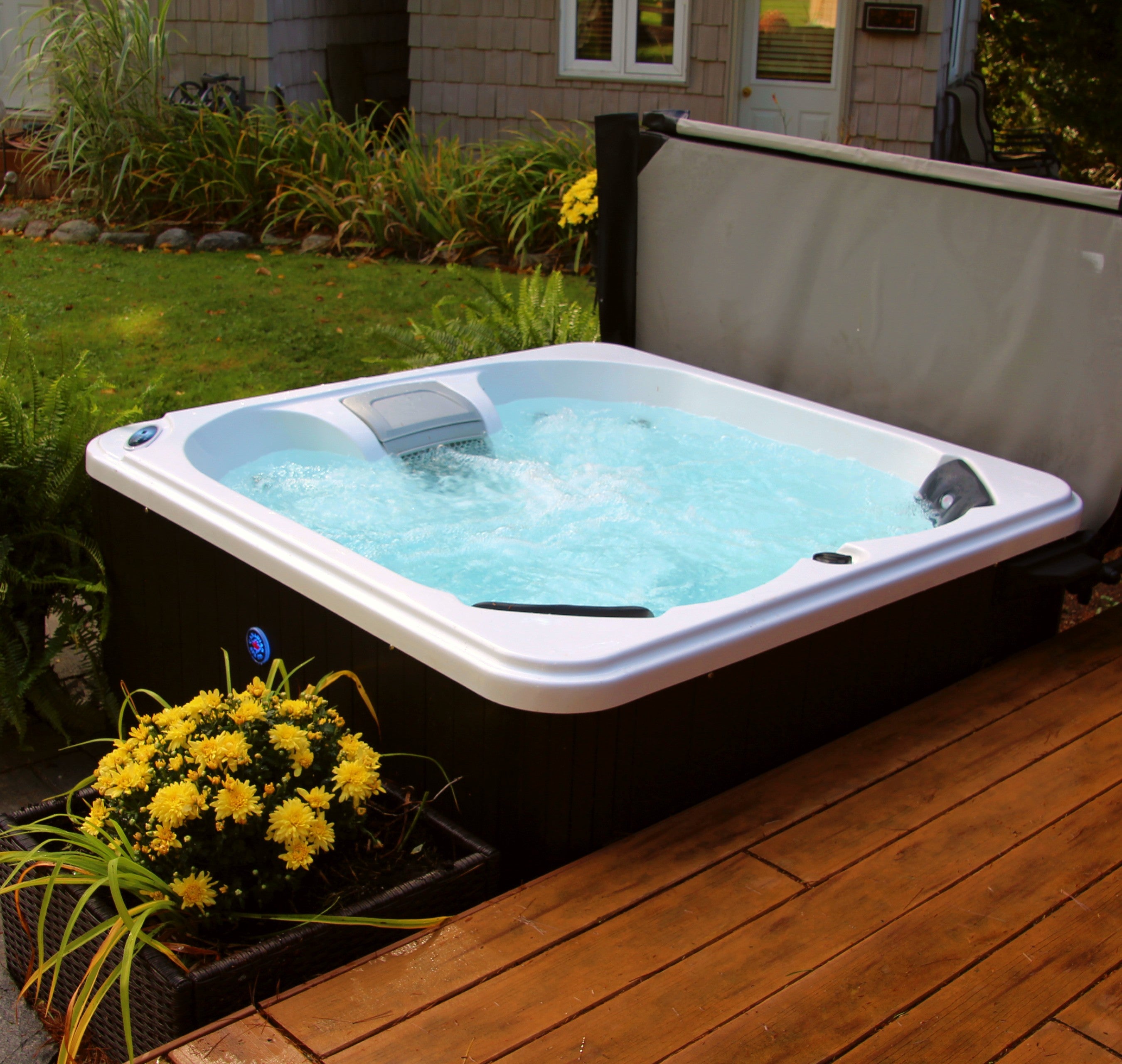 Buy online at Findyourbath.com Canadian Spa Company Saskatoon Hot Tub: Portable 4-Person Jacuzzi (KH-10084)