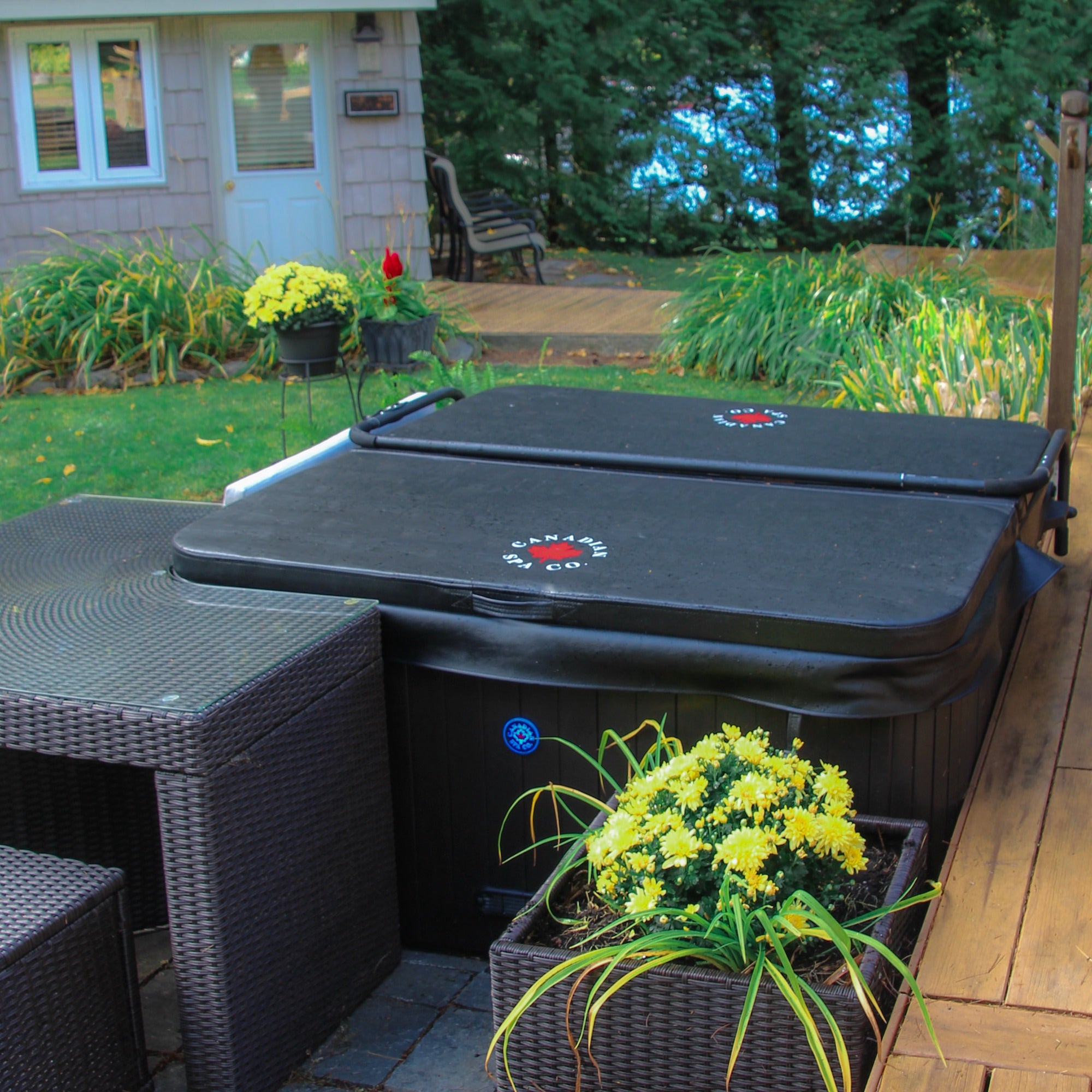 Buy online at Findyourbath.com Canadian Spa Company Saskatoon Hot Tub: Portable 4-Person Jacuzzi (KH-10084)