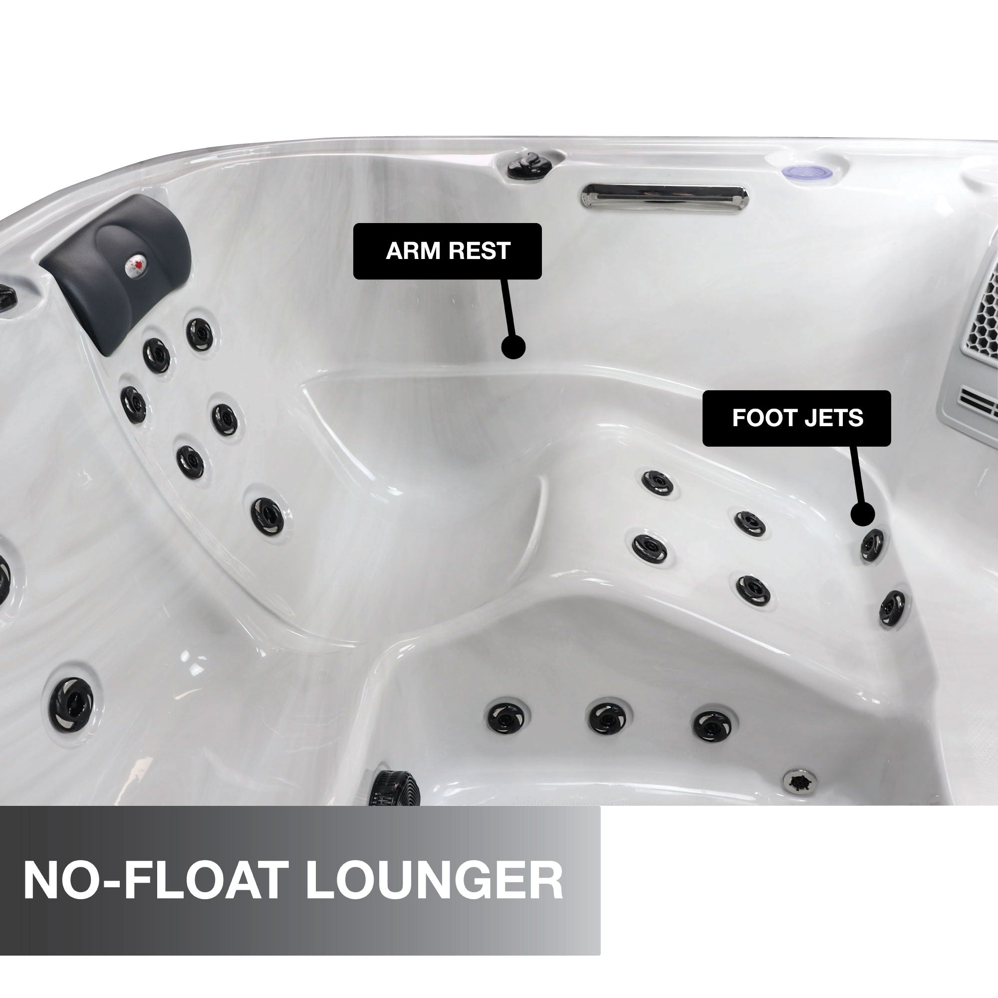 Buy online at Findyourbath.com Canadian Spa Company Cambridge 6-Person Hot Tub w/ 34-Jets