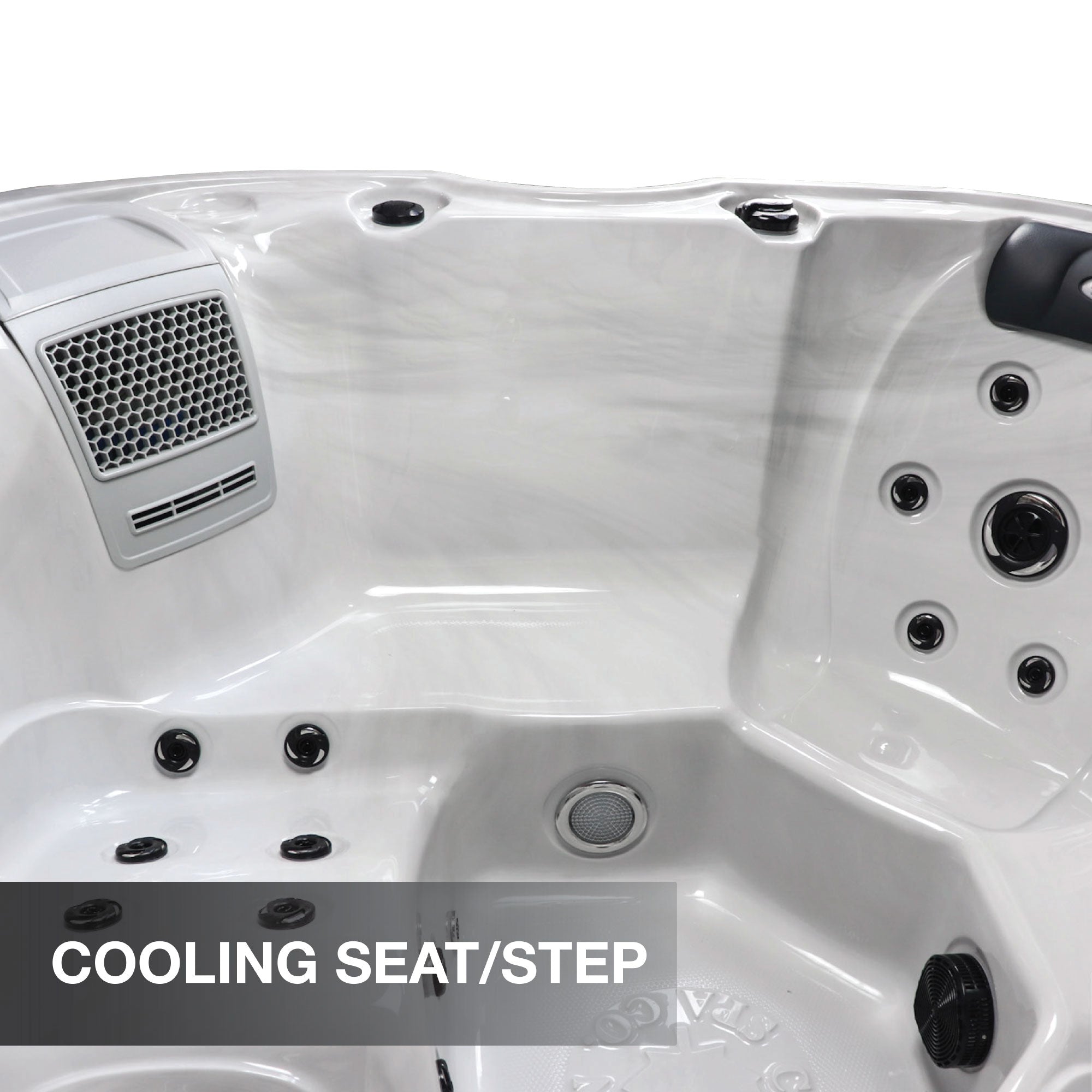 Buy online at Findyourbath.com Canadian Spa Company Cambridge 6-Person Hot Tub w/ 34-Jets