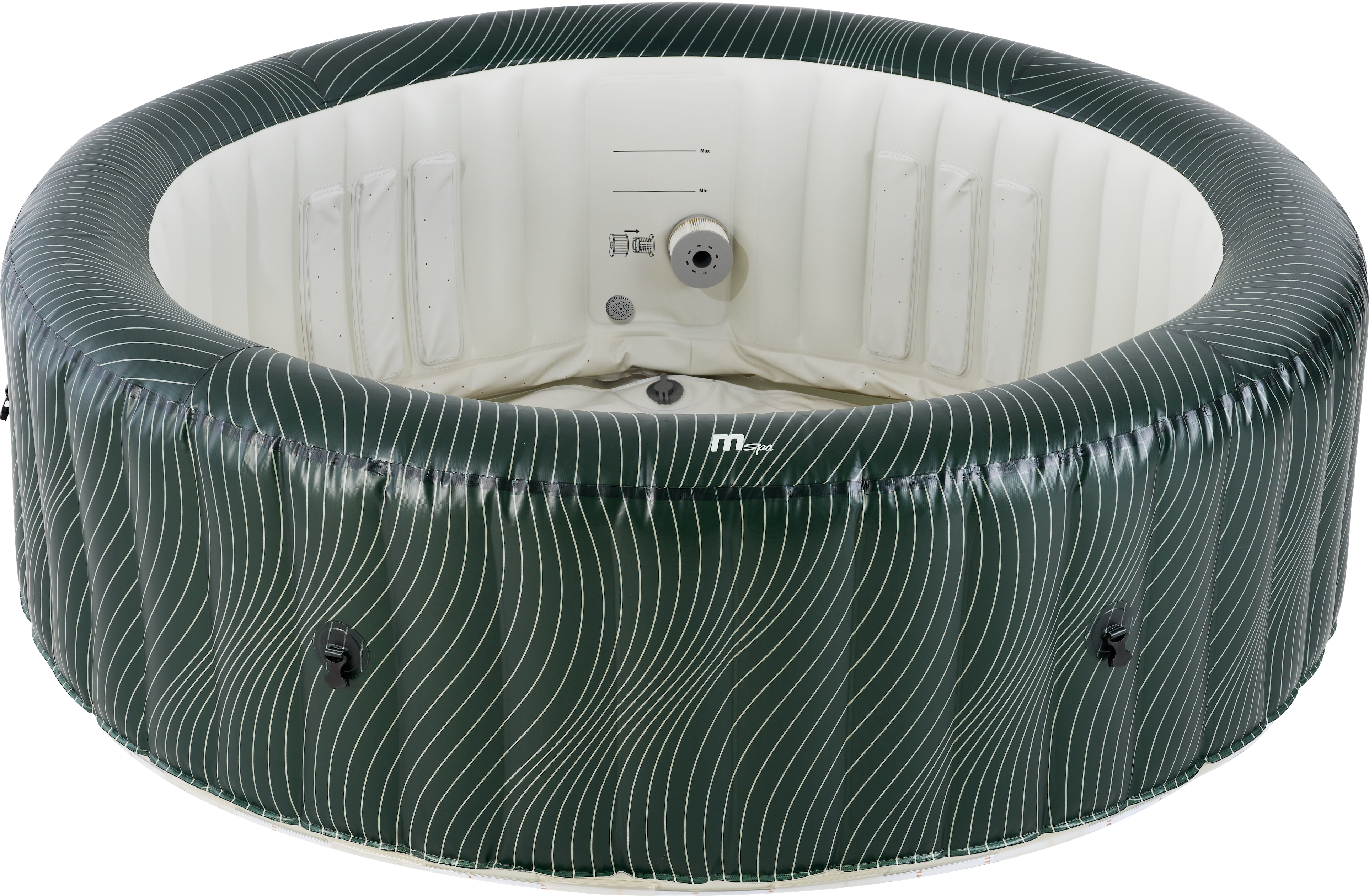 MSpa "Meteor" Inflatable Hot Tub 6-Person w/ LED Lights | Portable Jetted Spa