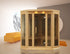 Golden Designs Sauna Maxxus 3-Person Corner FAR Infrared Sauna Carbon Canadian Hemlock Low EMF MX-K356-01