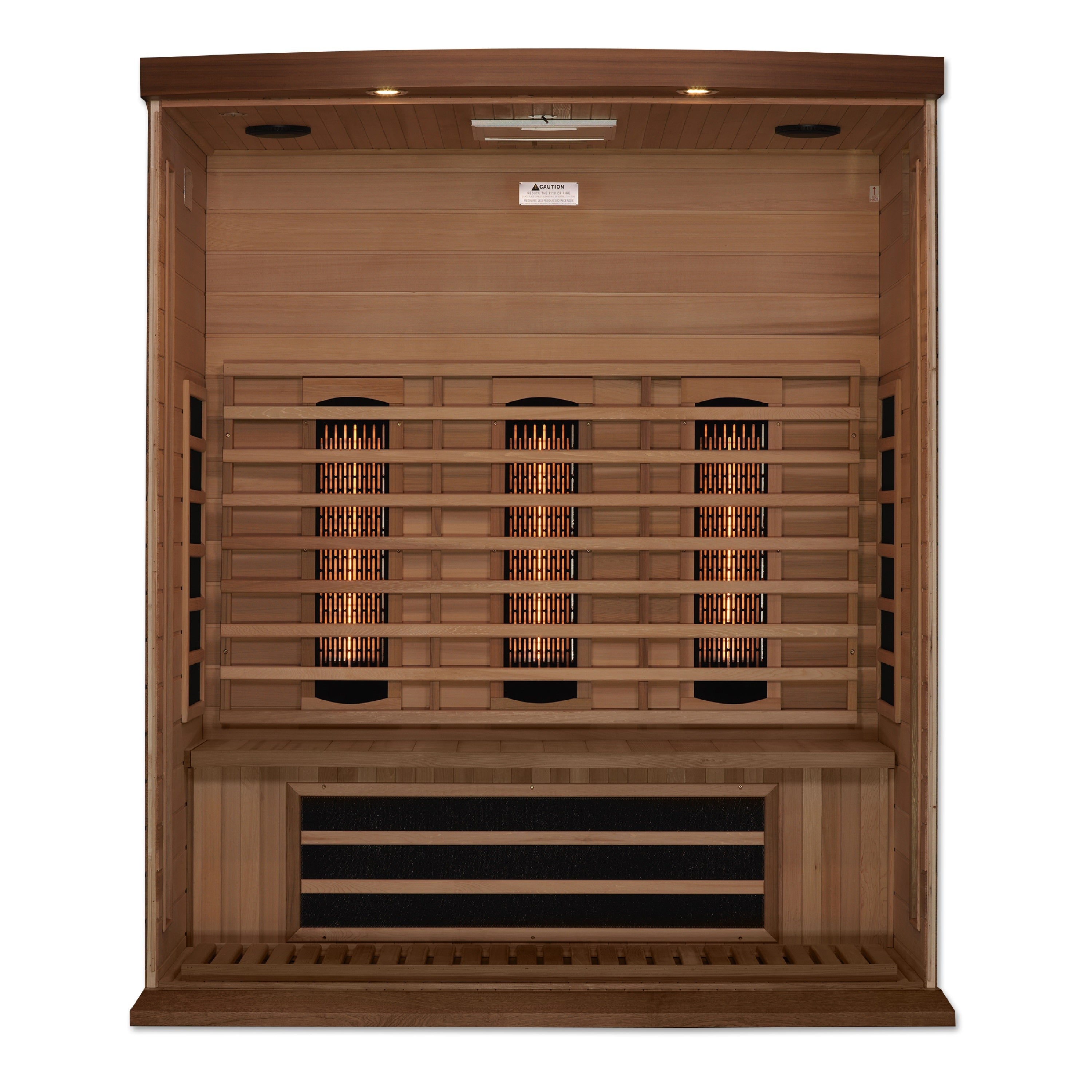 Golden Designs Maxxus 3-Person Full Spectrum Infrared Sauna - Canadian Red Cedar - MX-M306-01-FS CED