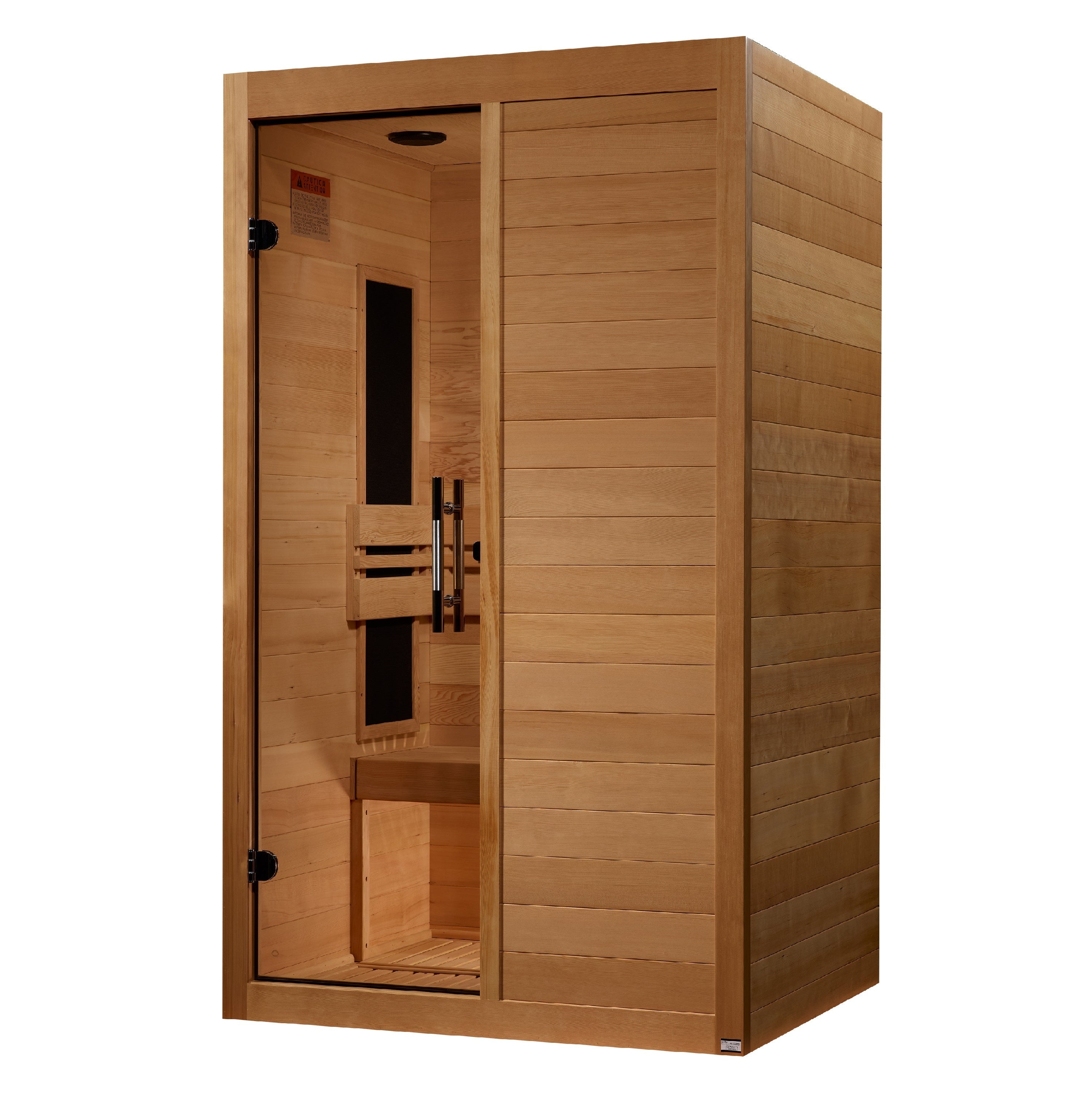 Golden Designs Maxxus S-Line Low EMF FAR Infrared Sauna 2-Person w/ Canadian Hemlock MX-S206-01