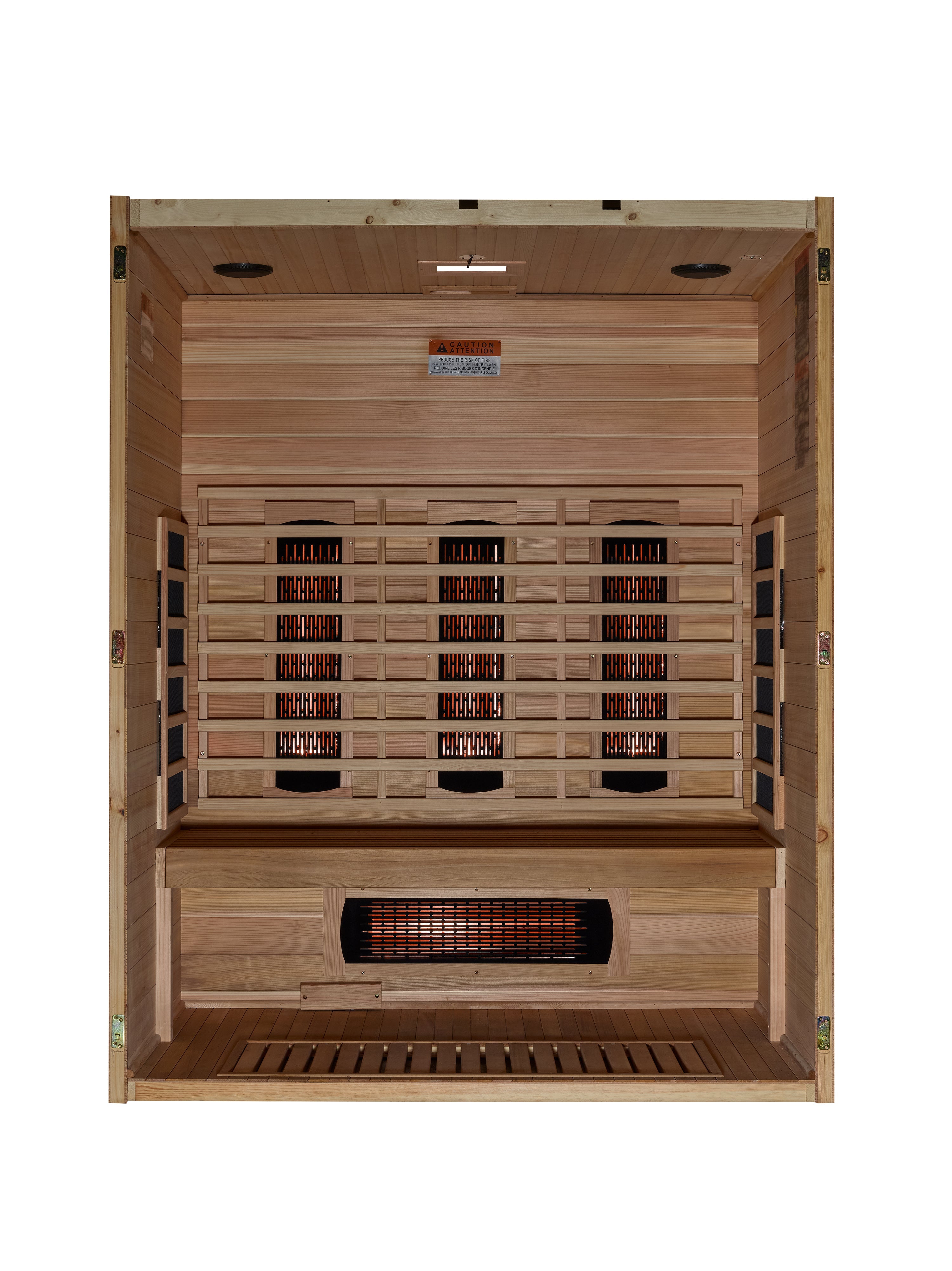 Golden Designs Maxxus S-Line Full Spectrum Infrared Sauna 3-Person w/ Pacific Cedar MX-S306-01-FS-PC