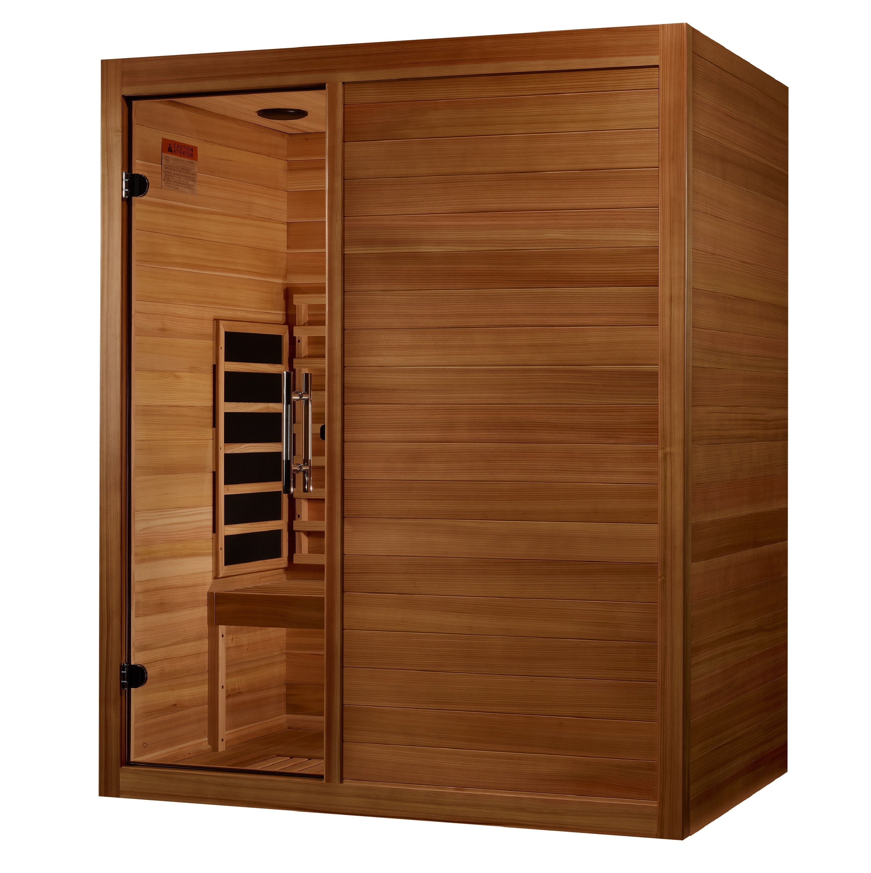 Golden Designs Maxxus S-Line Full Spectrum Infrared Sauna 3-Person w/ Pacific Cedar MX-S306-01-FS-PC