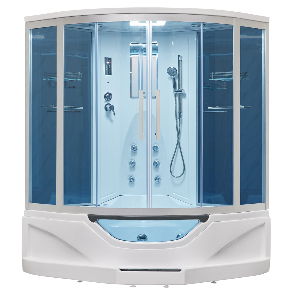 Mesa 702A Steam Shower Tub Combo - 61" x 61" x 89"