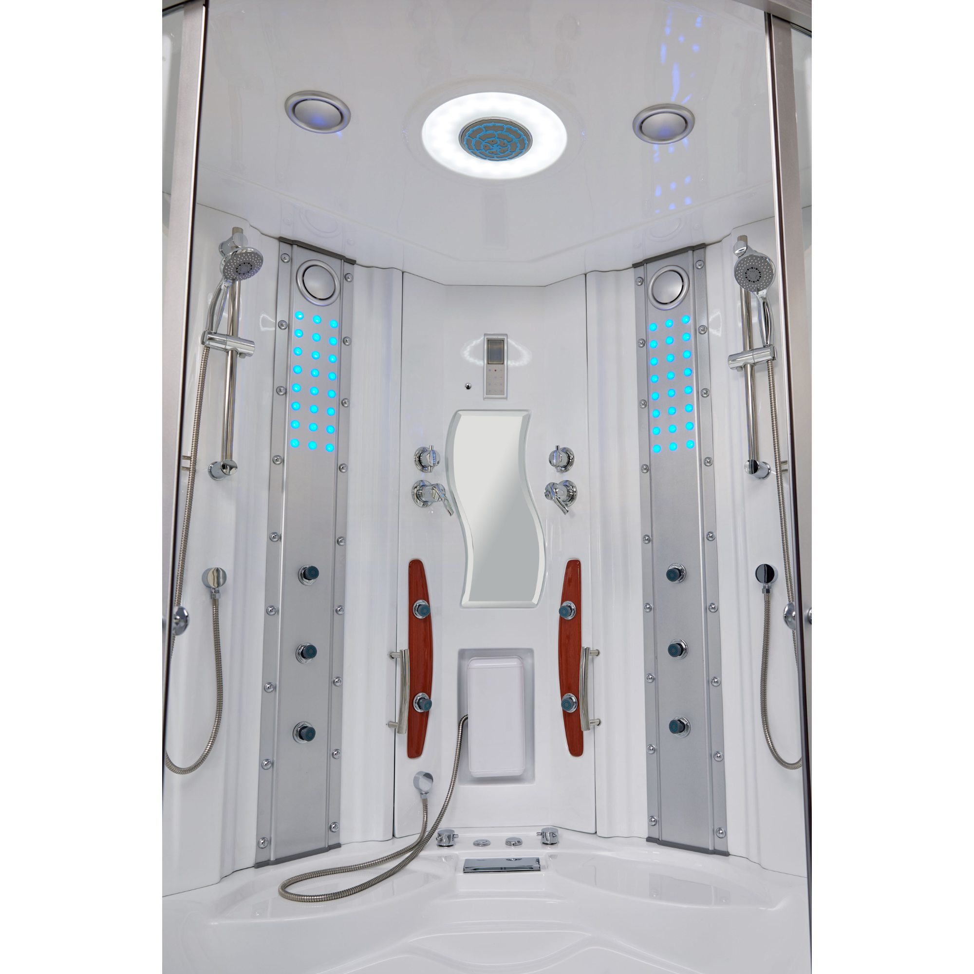 Mesa WS-608A Steam Shower Jetted Tub Combo 63" x 63" x 85"