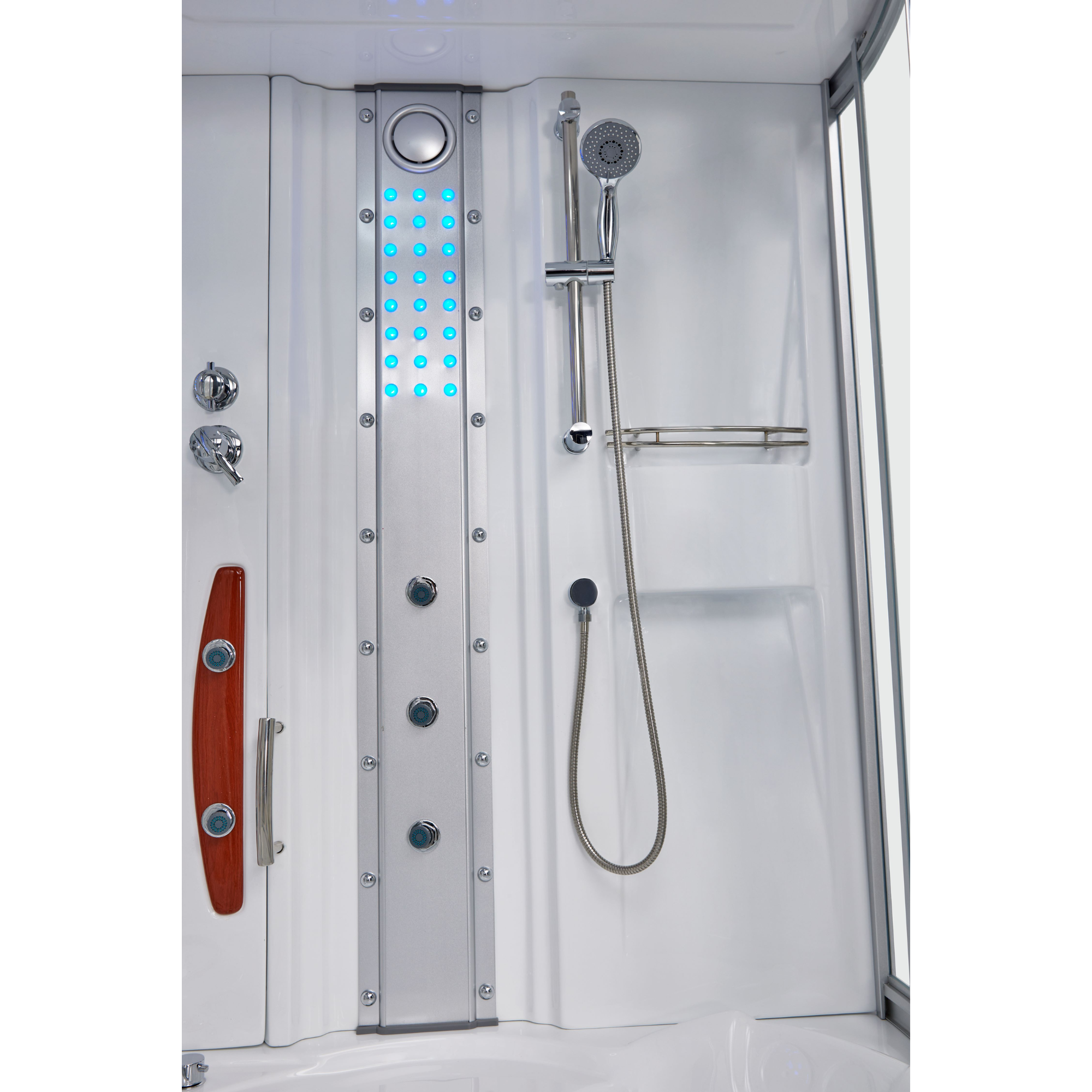 Mesa WS-608A Steam Shower Jetted Tub Combo 63" x 63" x 85"