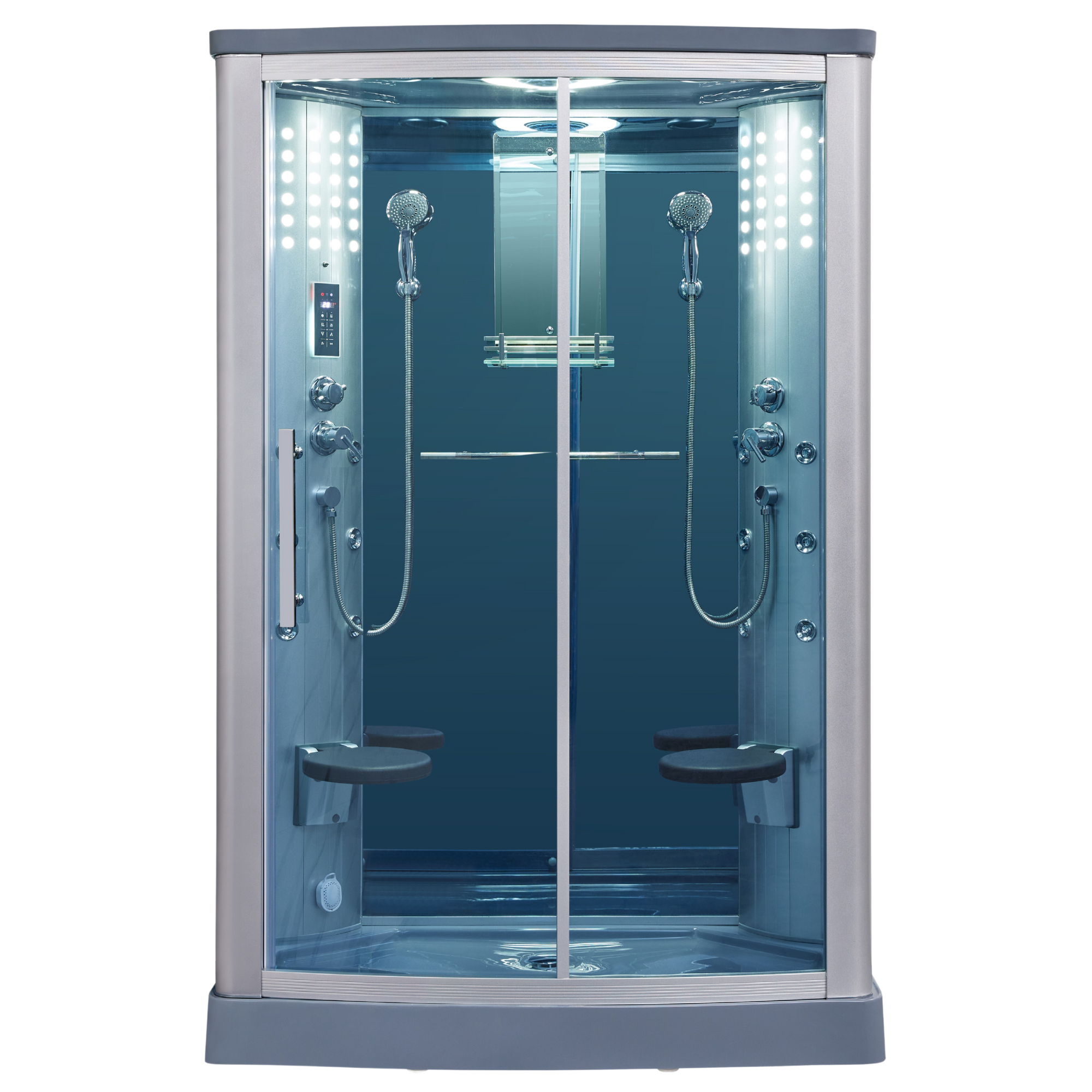 Mesa WS-803L Steam Shower 54"L x 35"W x 85"H - Blue Glass