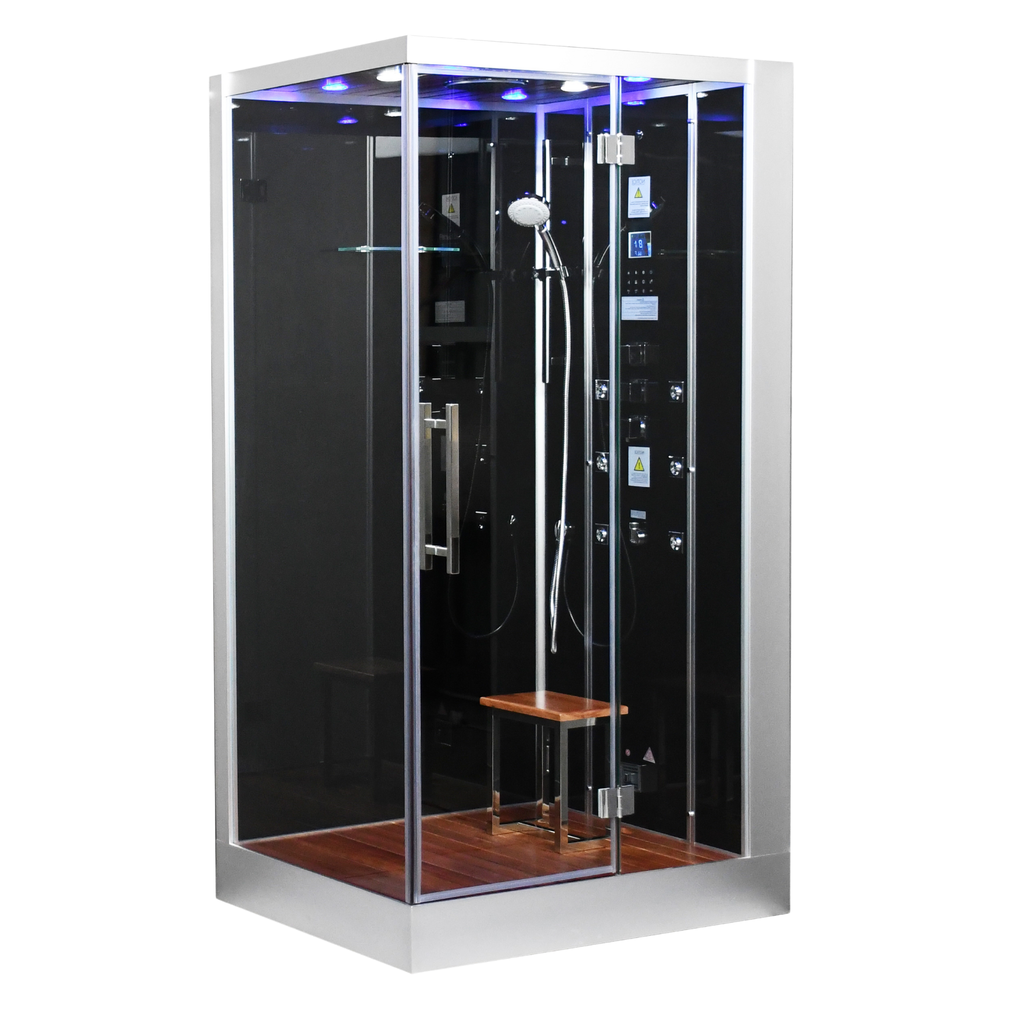 Platinum DZ959F8 Steam Shower - 47" x 35" x 89" White/Black