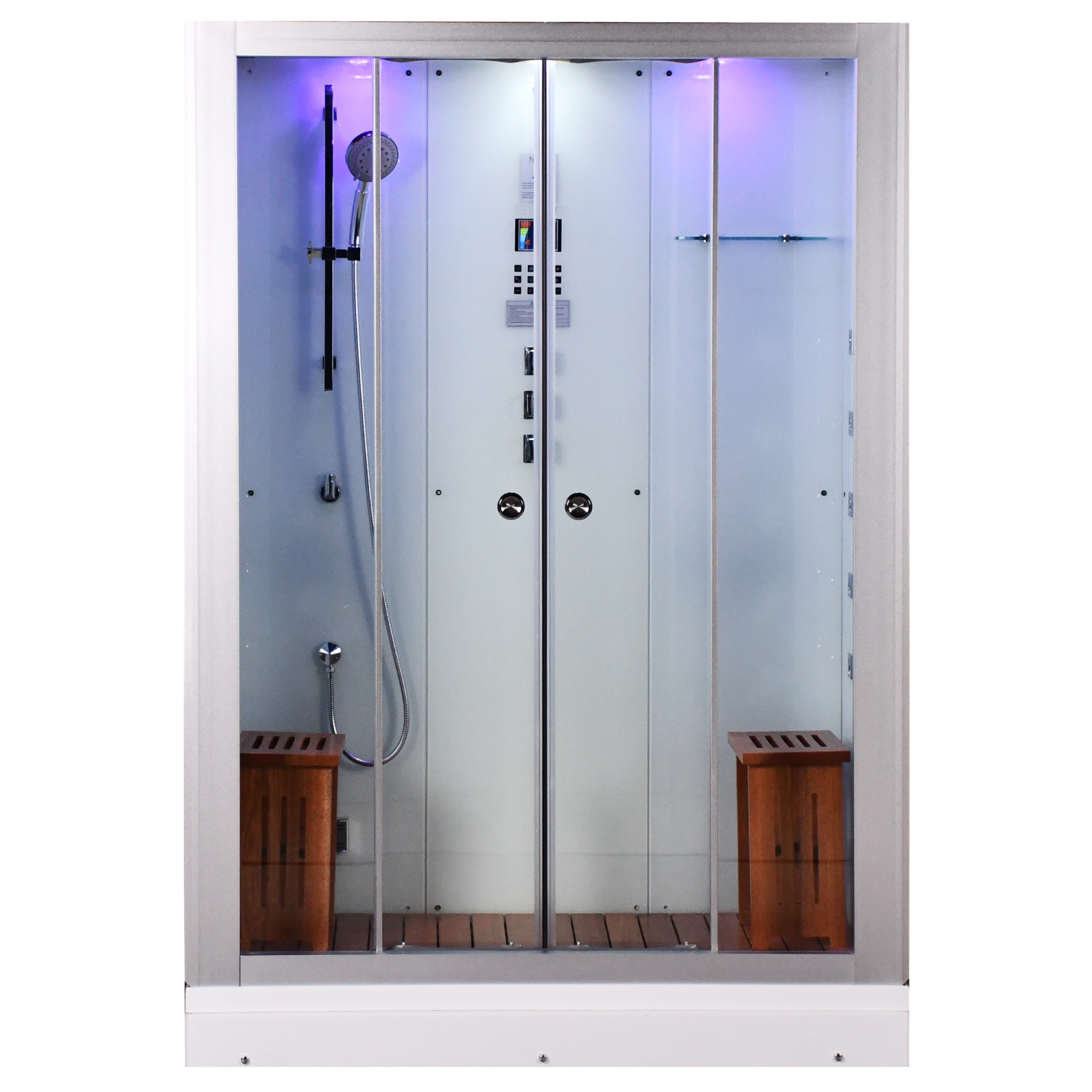 Platinum DZ972F8 Steam Shower - 59"W x 32"D x 87"H - White