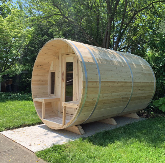 Dundalk "Tranquility" Outdoor Traditional Barrel Sauna | CTC2345W