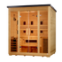 Golden Designs Traditional Full Spectrum Hybrid Outdoor Sauna  5-Person w/ Canadian Hemlock | "Gargellen" GDI-8125-01