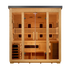 Golden Designs Traditional Full Spectrum Hybrid Outdoor Sauna  5-Person w/ Canadian Hemlock | "Gargellen" GDI-8125-01