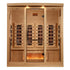 Golden Designs Near Zero EMF Full Spectrum Infrared Sauna 4-Person w/ Himalayan Salt Bar & Hemlock Wood | GDI-8040-03