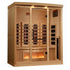 Golden Designs Near Zero EMF Full Spectrum Infrared Sauna 4-Person w/ Himalayan Salt Bar & Hemlock Wood | GDI-8040-03