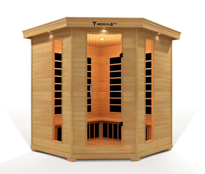 Medical Saunas "Medical 6 Plus" Infrared Sauna (4-6 person) Corner Unit