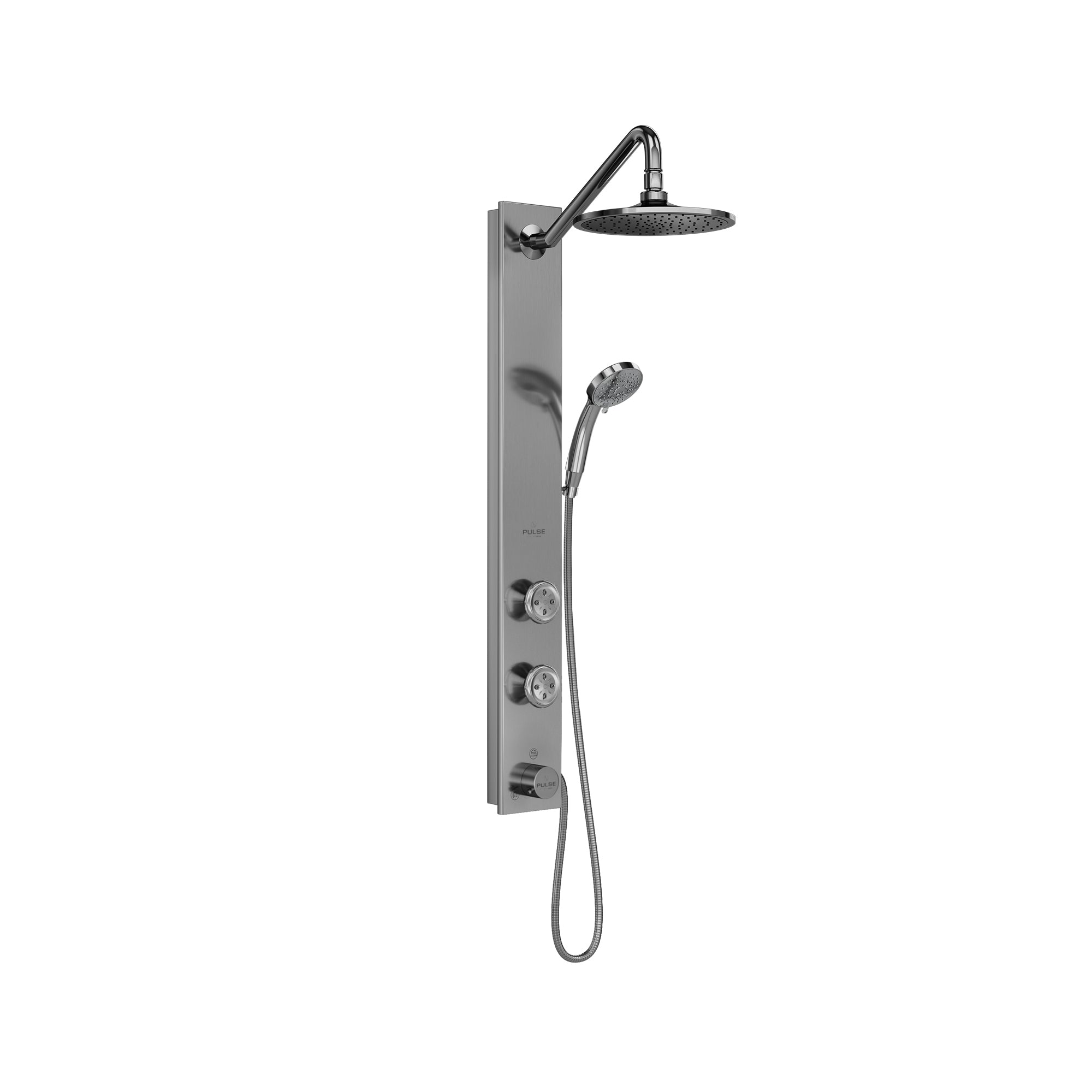 PULSE ShowerSpas Brushed Stainless Steel Shower System - Aloha Shower System