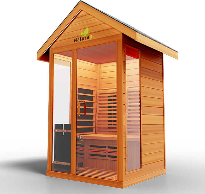 Medical Saunas "Nature 6" Outdoor Hybrid Sauna (infrared+traditional)